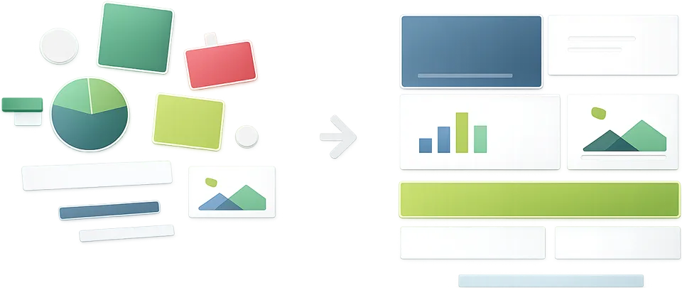 Klare Inhalte statt leere Designflächen – Abbildung